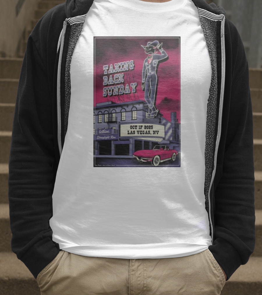 Taking Back Sunday October 17 2025 Las Vegas NV Letlive Straylight Run T-Shirt