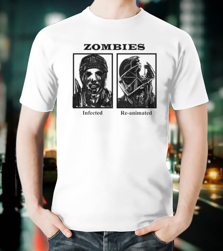 Zombies Infected Re-Animated Horror T-Shirt