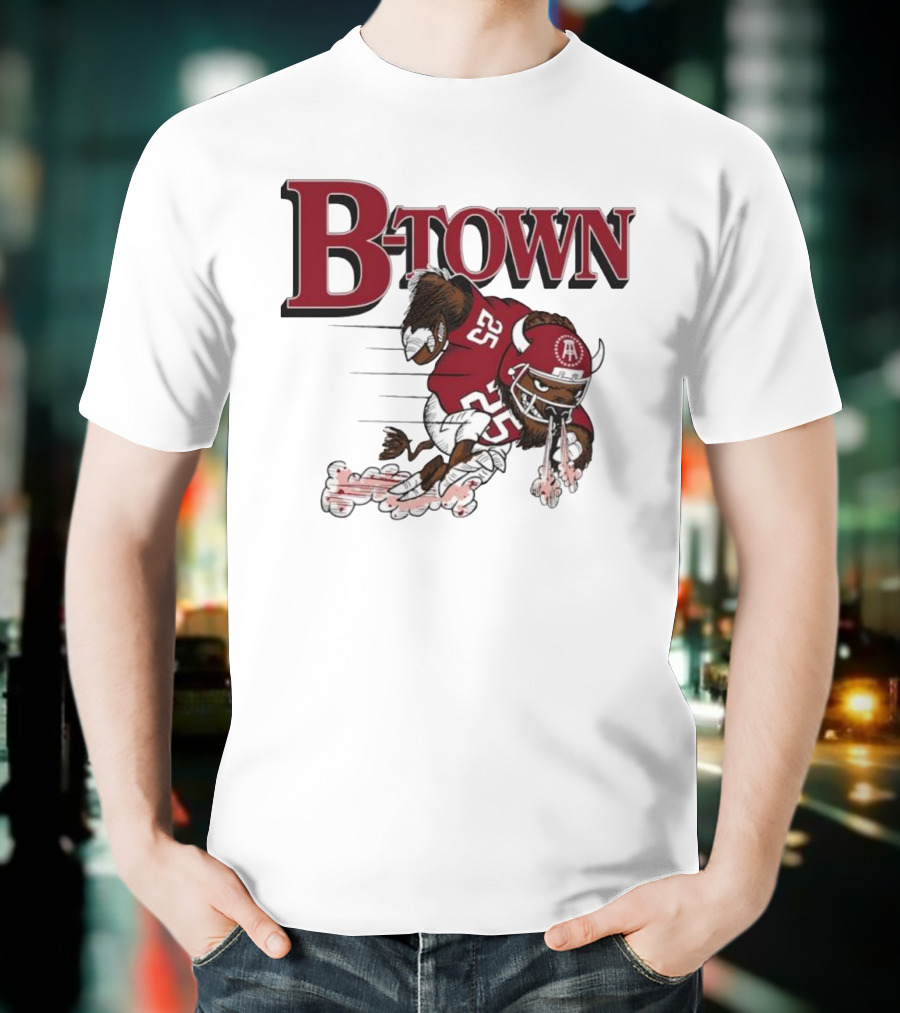 B-Town Bison Football Indiana Sooners 25 T-Shirt