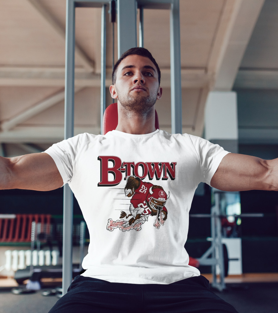 B-Town Bison Football Indiana Sooners 25 T-Shirt