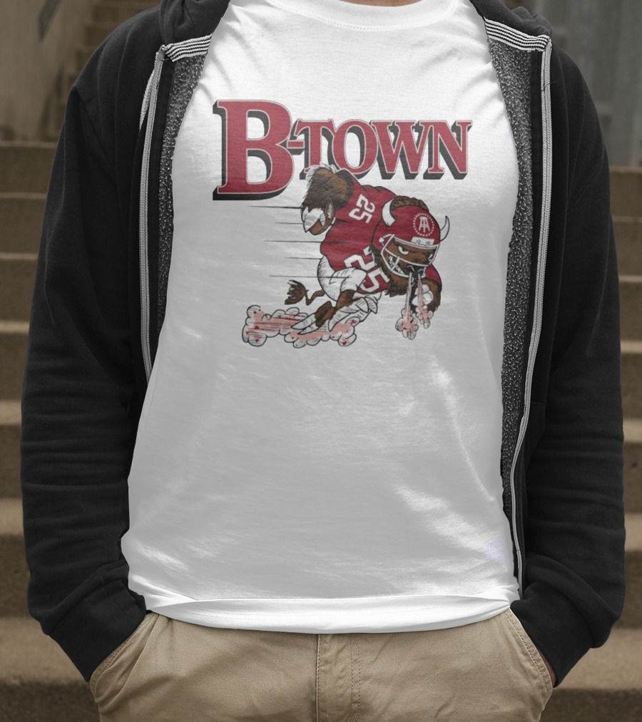 B-Town Bison Football Indiana Sooners 25 T-Shirt