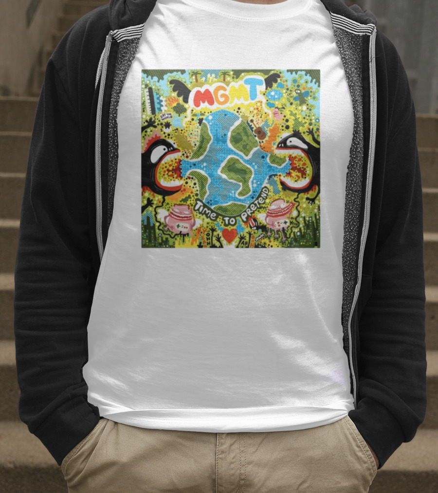 MGMT Time To Pretend EP Colorful Nature Fantasy Album Art T-Shirt