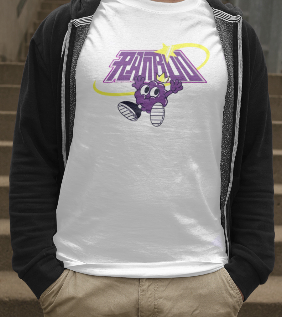 Ranboo Sneaker Crowned Purple Character With Yellow Swirl And Sneakers T-Shirt