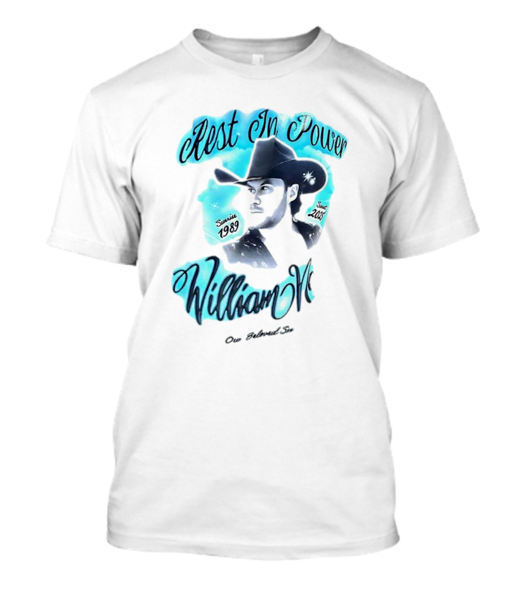 Rest In Power William Neff Sunrise 1989 Sunset 2023 Cowboy Hat Memorial T-Shirt