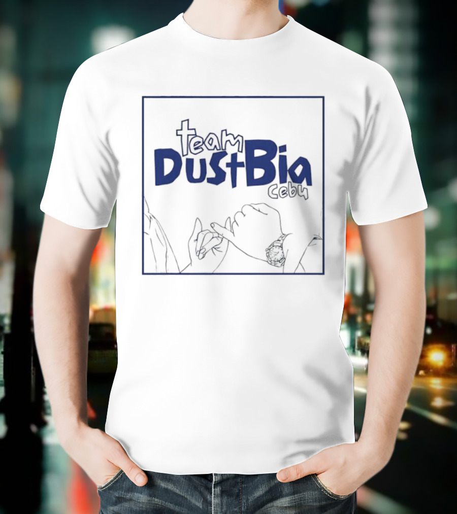 Team DustBia Cebu Hand Gesture Outline Logo T-Shirt