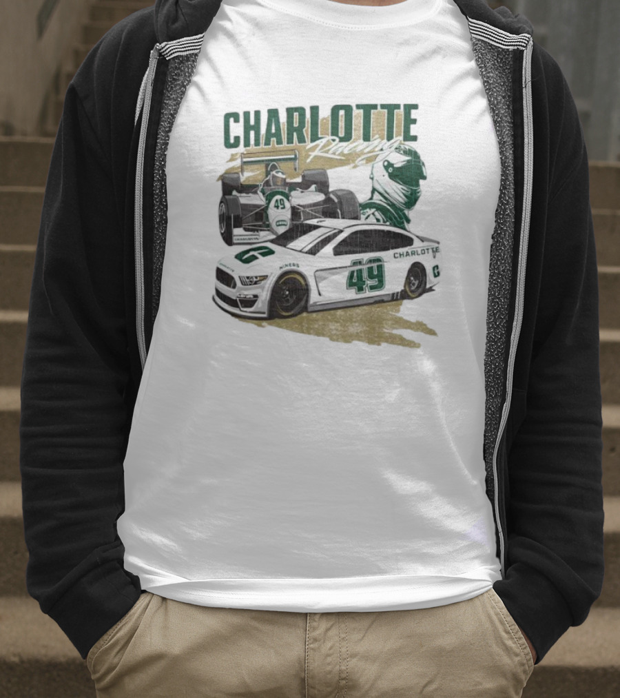 Charlotte Racing Car 49 UNC Niners Racing Team T-Shirt