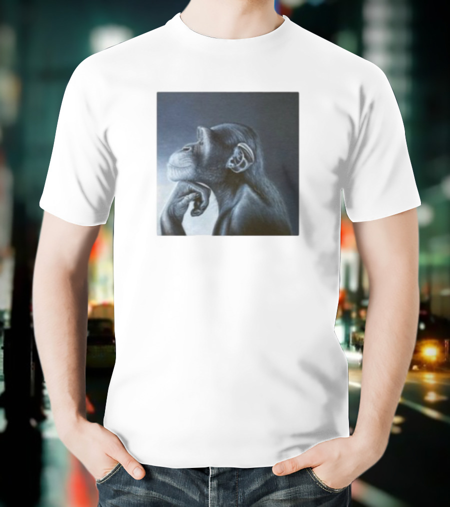 Monkey Rage Thoughtful Pose T-Shirt