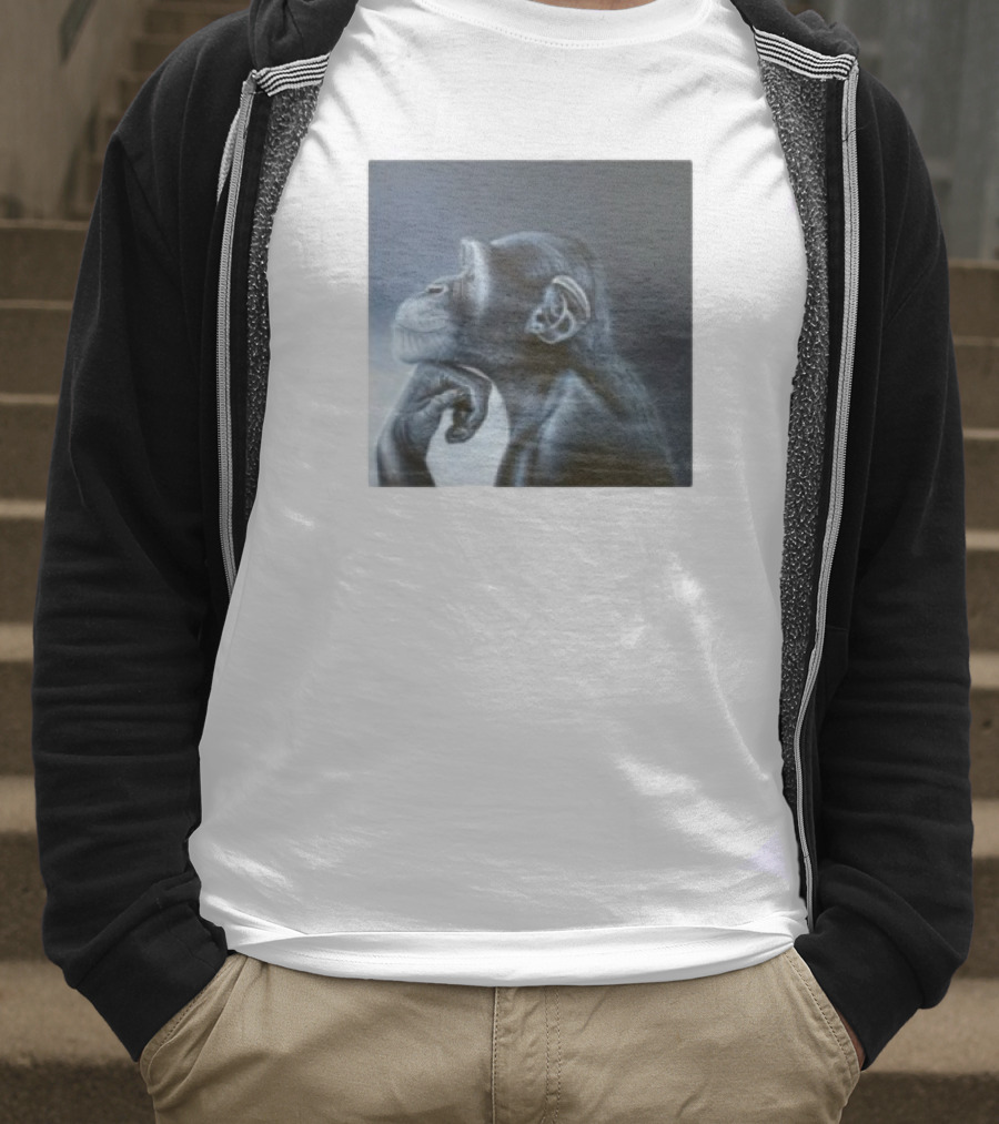Monkey Rage Thoughtful Pose T-Shirt