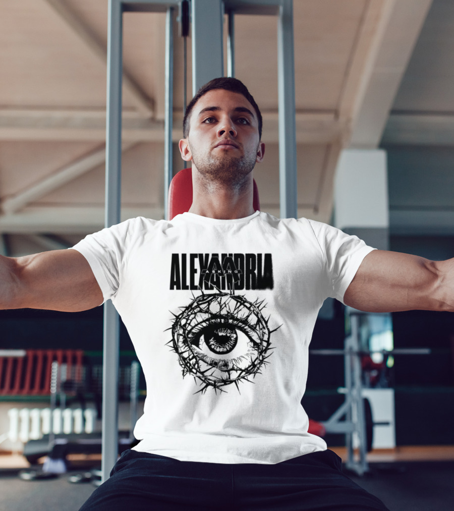 Asking Alexandria Stand Up And Scream Thorn Eye Design T-Shirt