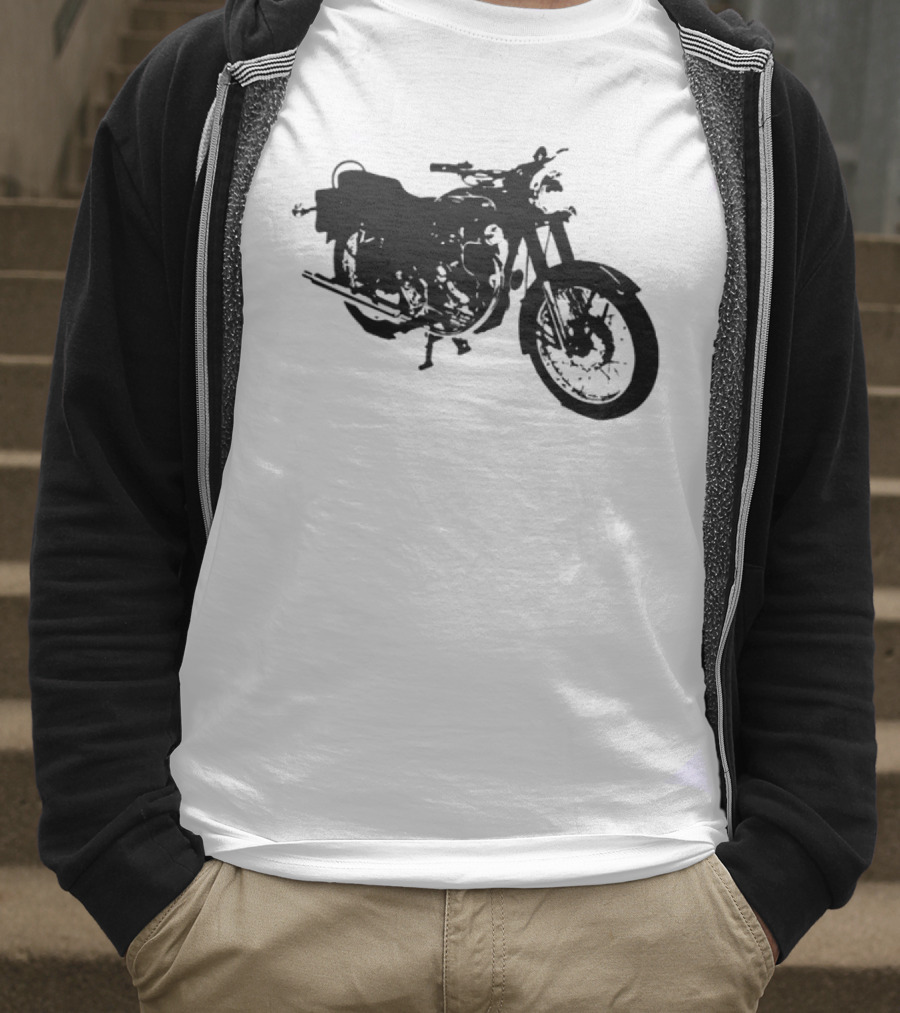 Bacon Hair Riding Motorcycle Fun Adventure T-Shirt