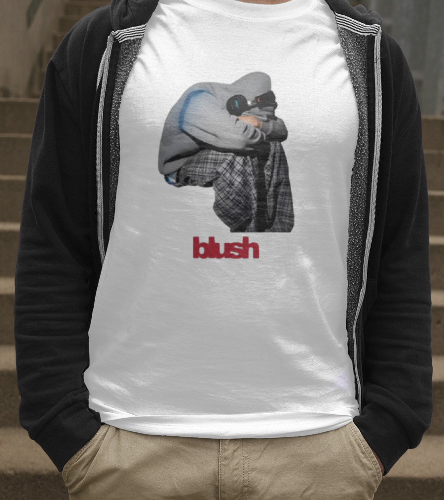 Blush Headphones Plaid Pants Mood T-Shirt