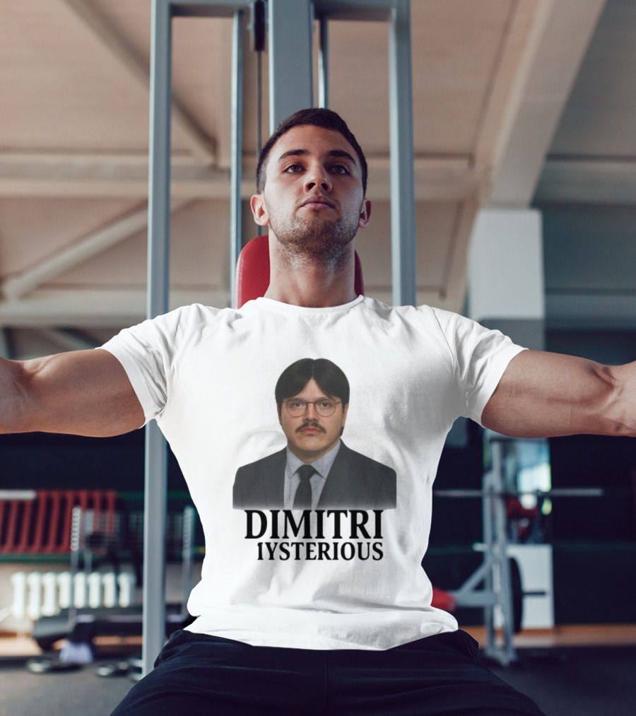 Dimitri Mysterious Suit Glasses Mustache T-Shirt