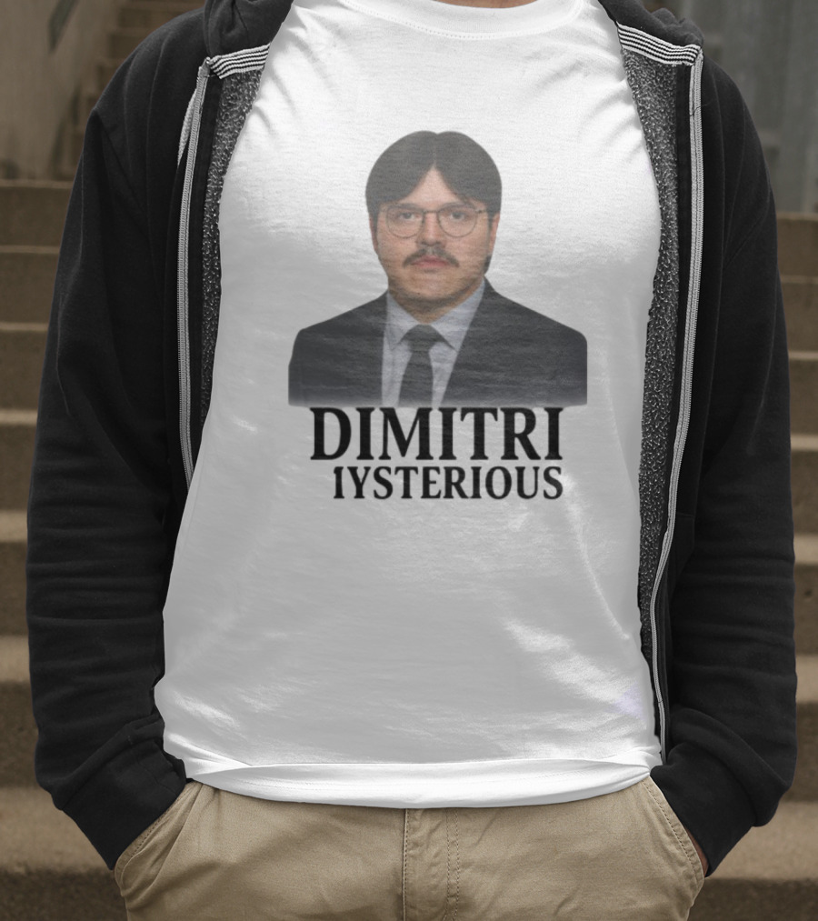 Dimitri Mysterious Suit Glasses Mustache T-Shirt