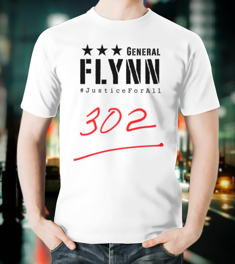 General Flynn Justice For All 302 Signature T-Shirt