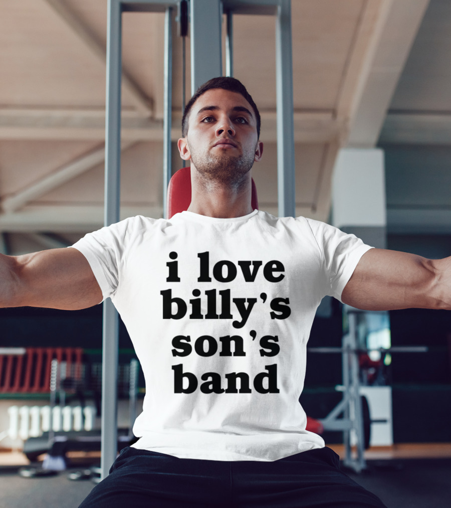I Love Billy's Son's Band Retro Style Music Enthusiasts T-Shirt