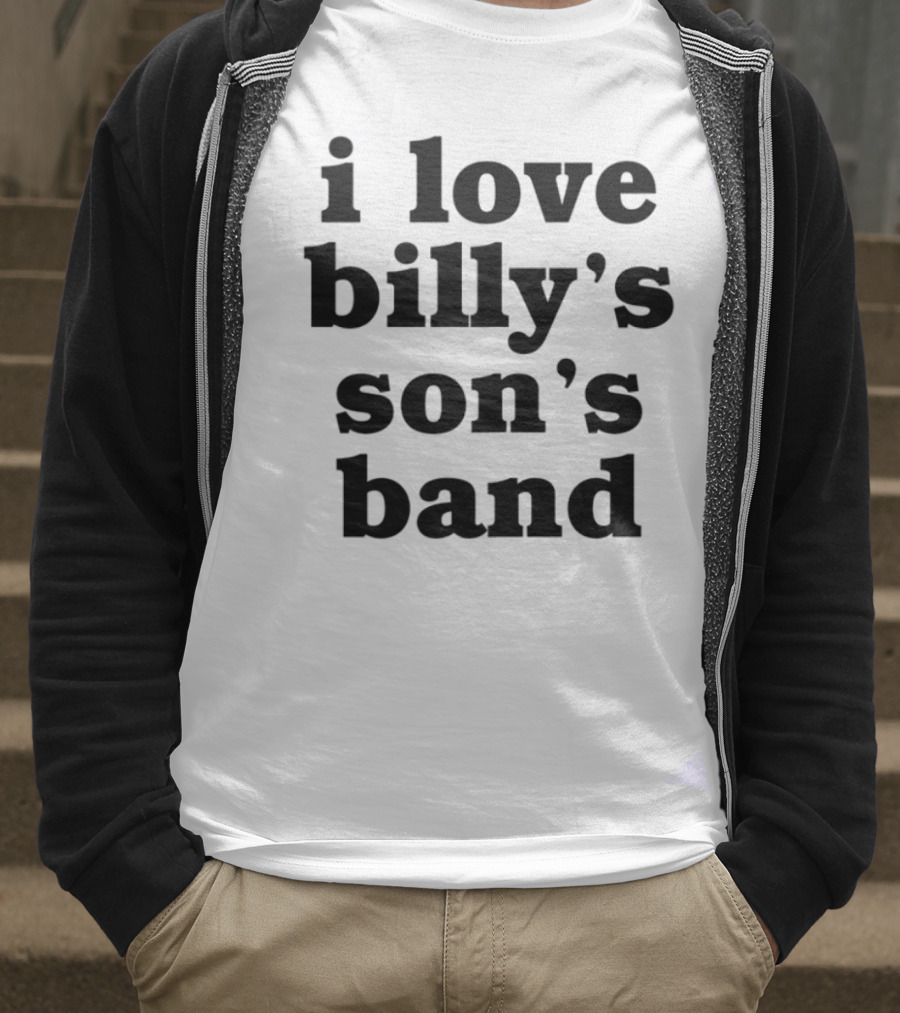 I Love Billy's Son's Band Retro Style Music Enthusiasts T-Shirt