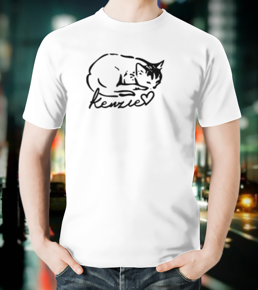 Kenzie Cat Purr More Hiss Less Paw-sitive Vibes T-Shirt