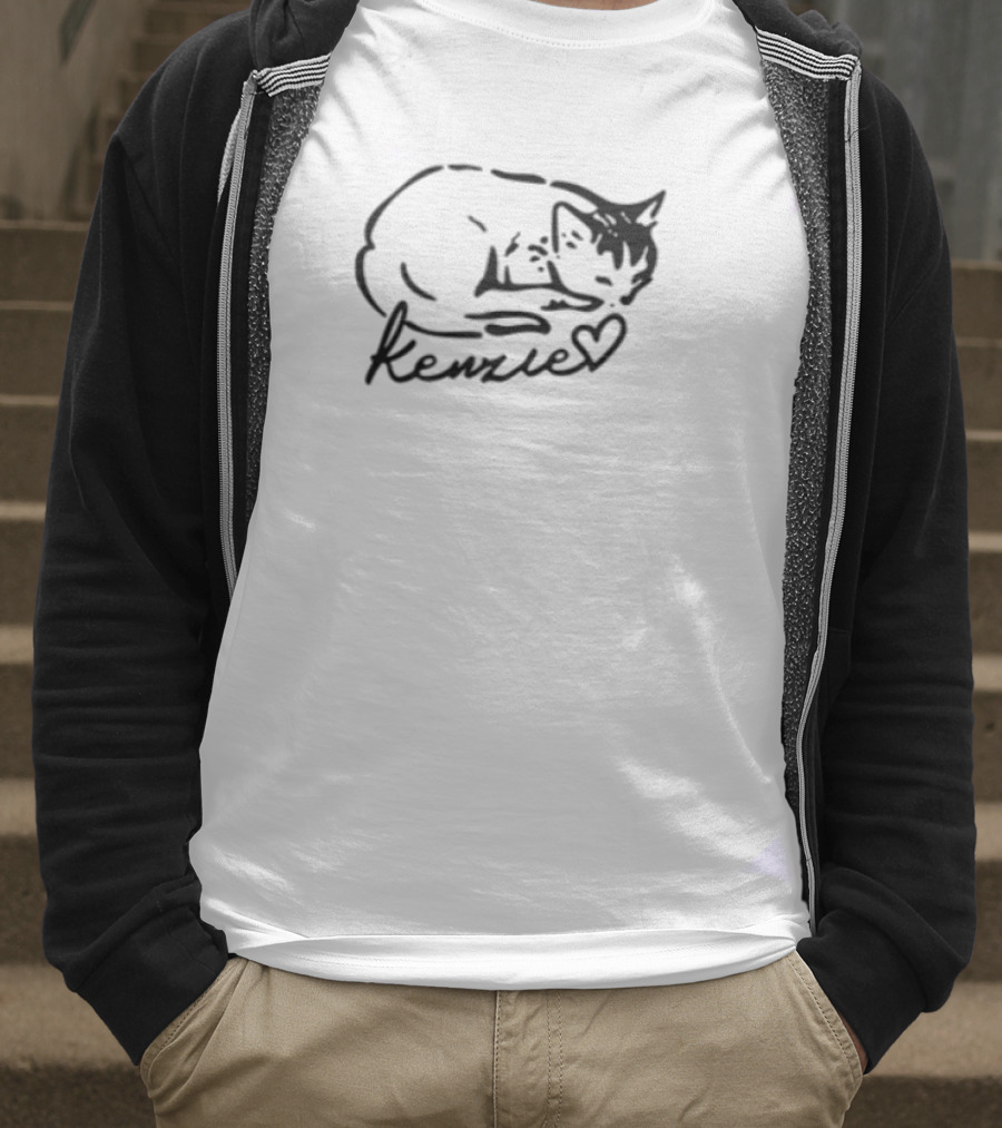 Kenzie Cat Purr More Hiss Less Paw-sitive Vibes T-Shirt