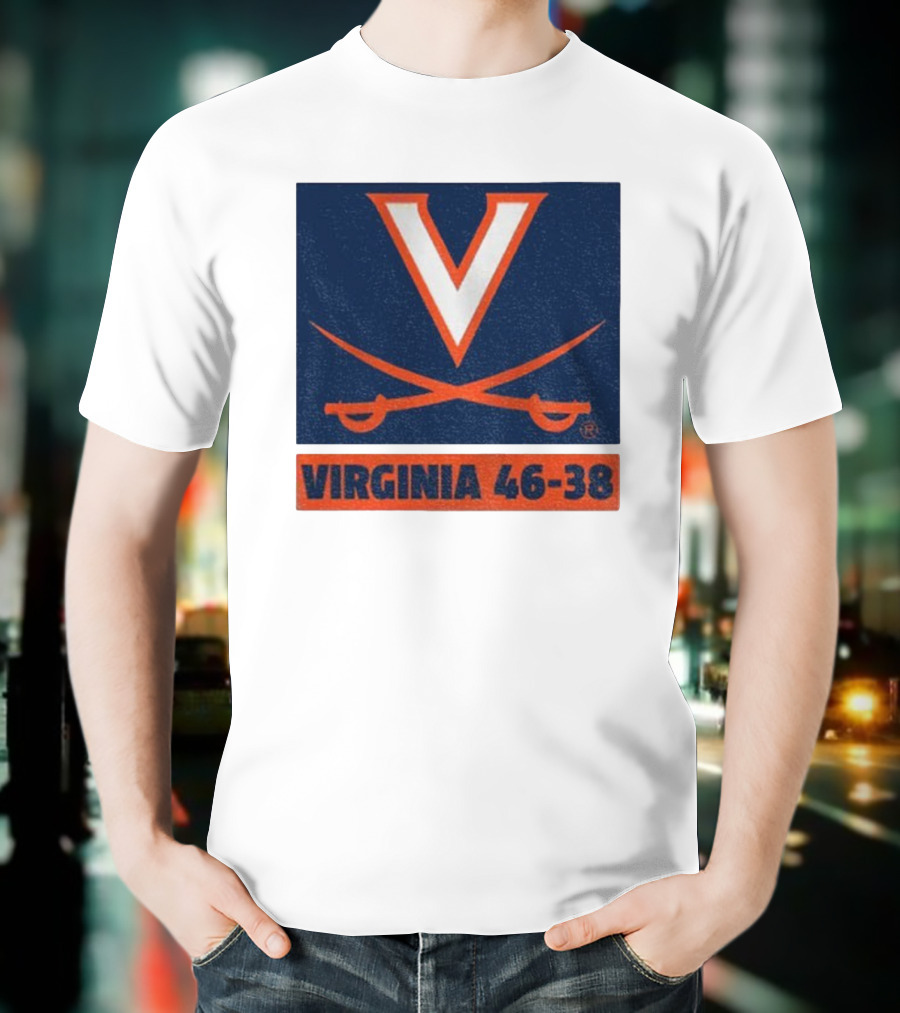 UVA Cavaliers Victory Hoos Did It Again Virginia 46-38 T-Shirt