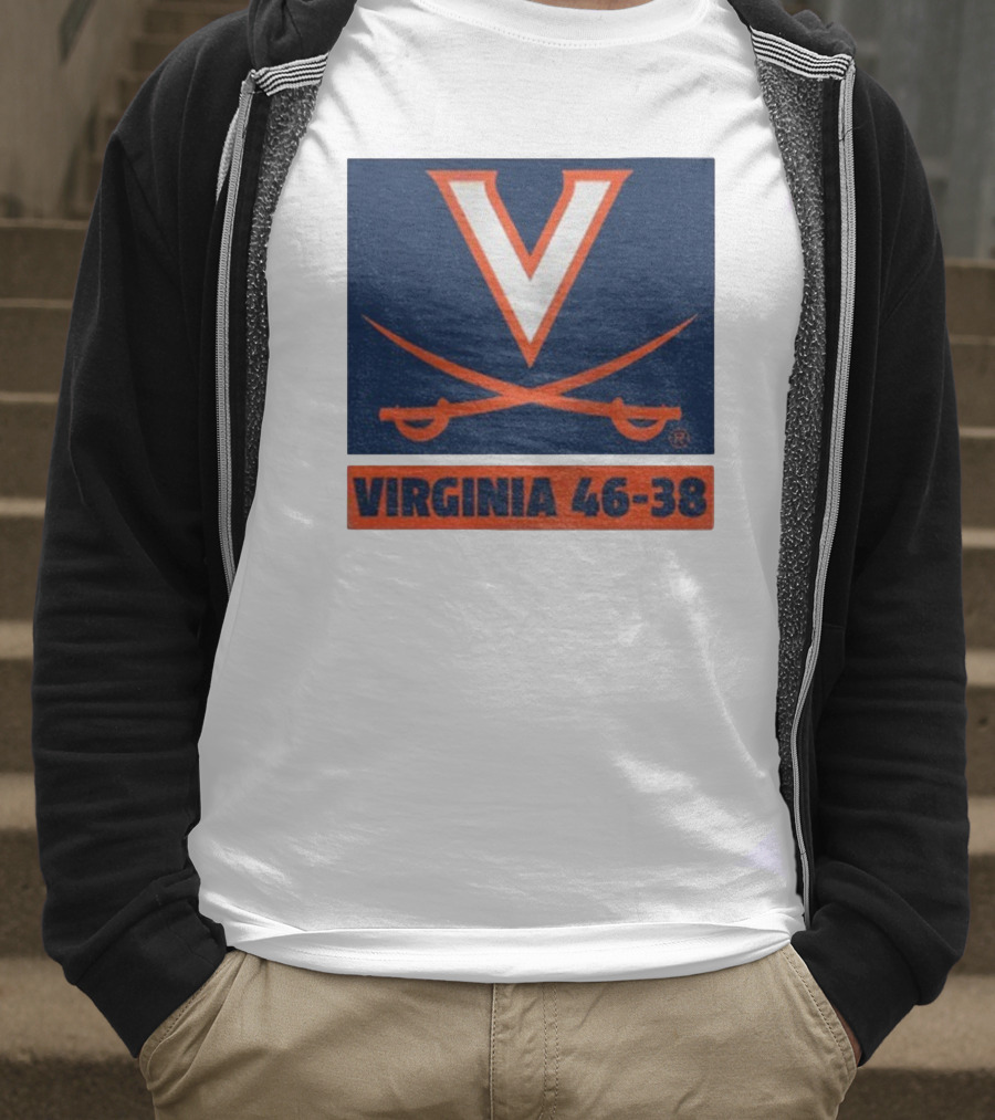 UVA Cavaliers Victory Hoos Did It Again Virginia 46-38 T-Shirt
