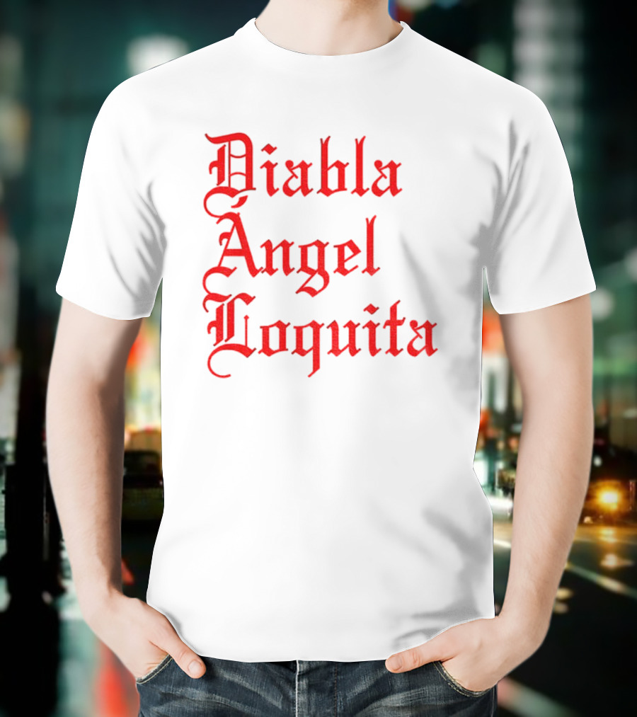 Bad Bunny Diabla Angel Loquita Valentine's Day T-Shirt