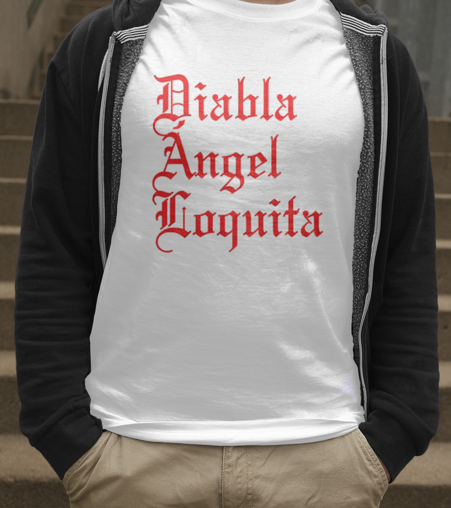 Bad Bunny Diabla Angel Loquita Valentine's Day T-Shirt