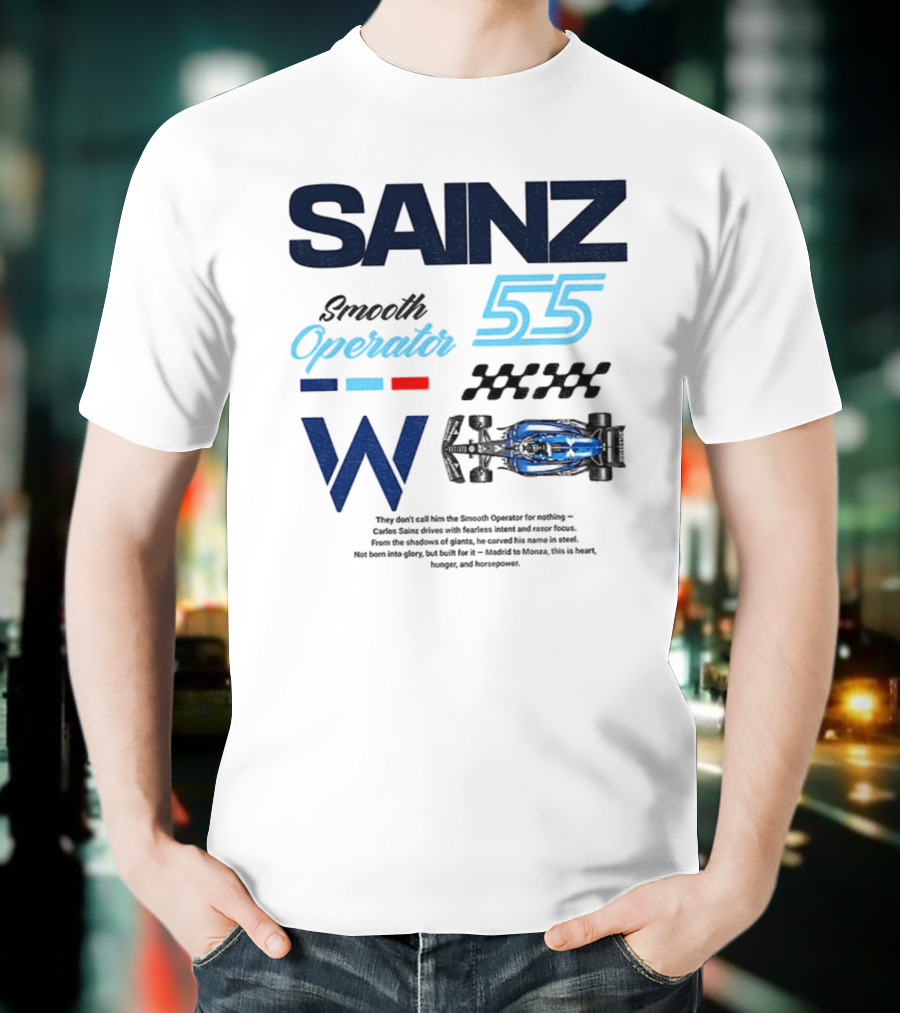 Sainz Operator 55 Williams Racing Smooth Operator T-Shirt