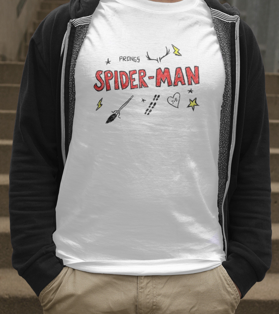 James Potter Spider-Man Doodles Padfoot Prongs Meme Stars Lightning T-Shirt