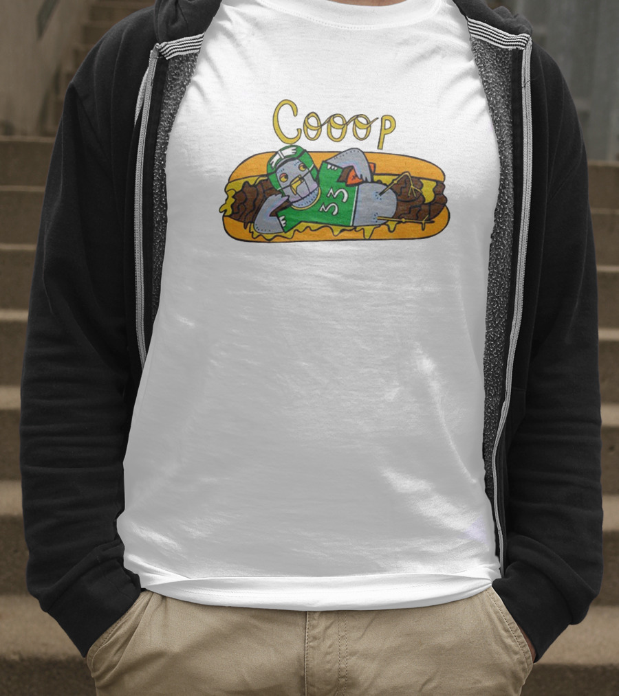 Cooop 33 Philadelphia Eagles Funny Hot Dog Meme T-Shirt
