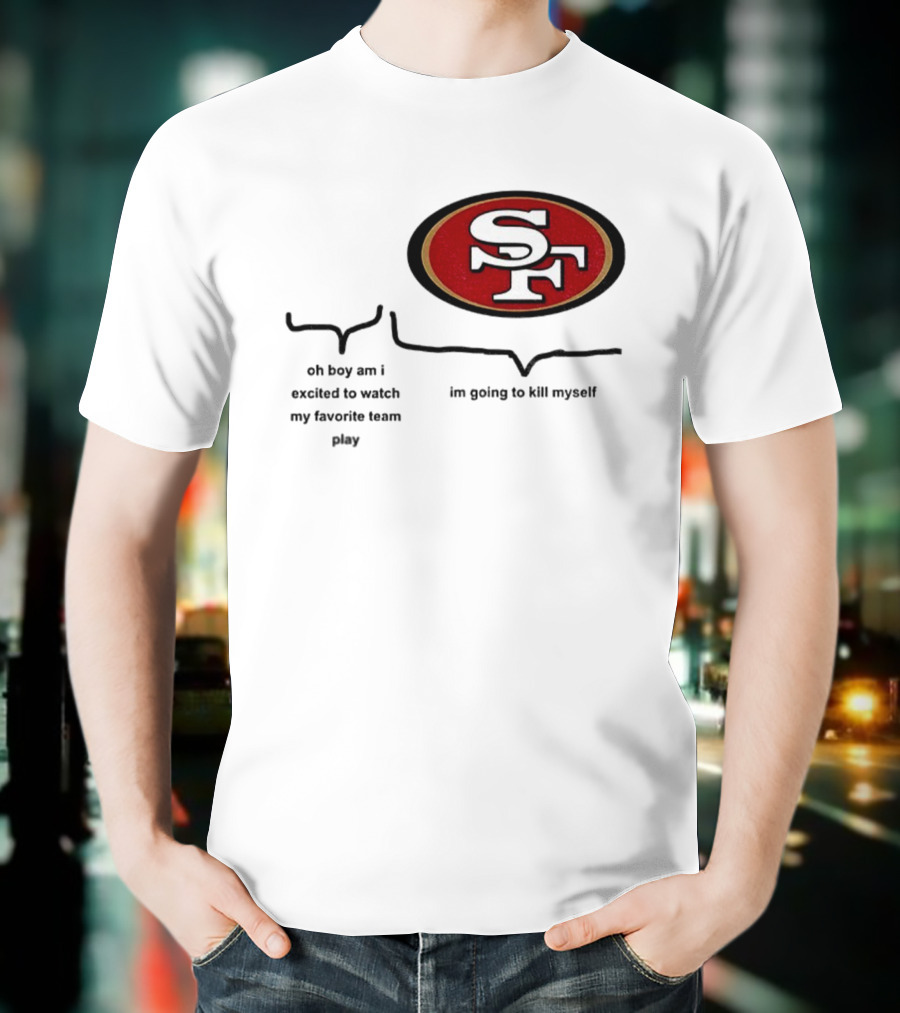San Francisco 49ers NFL Football SF Oval Enthusiast Excitement T-Shirt
