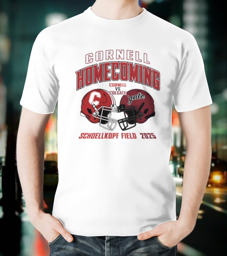 Cornell Homecoming 2025 Cornell Vs Colgate Schoellkopf Field Game Day T-Shirt