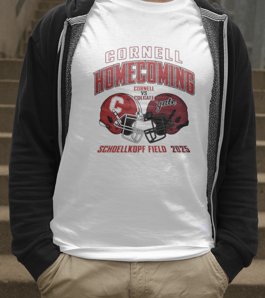 Cornell Homecoming 2025 Cornell Vs Colgate Schoellkopf Field Game Day T-Shirt