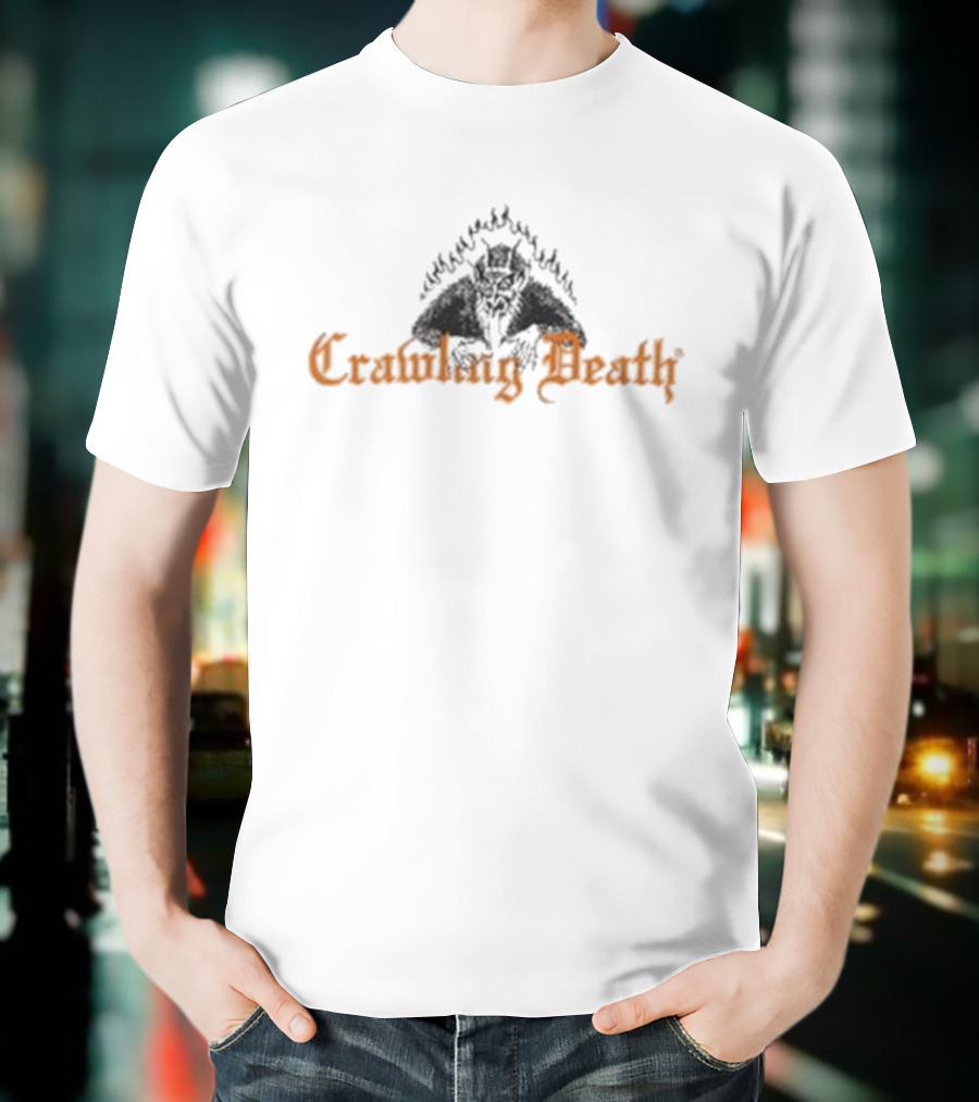 Crawling Death Flame Devil Hell Awaits The Weak T-Shirt