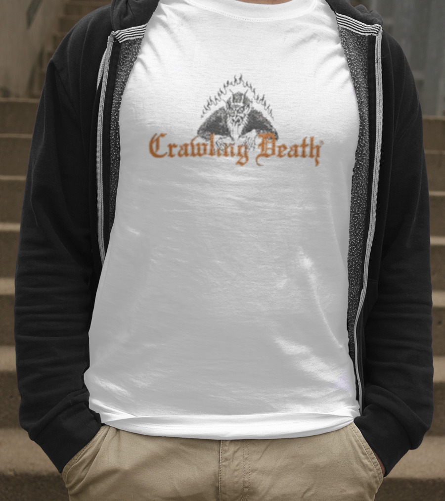 Crawling Death Flame Devil Hell Awaits The Weak T-Shirt