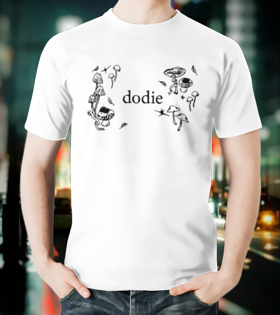 Dodie Aesthetic Mushroom Forest Motif T-Shirt