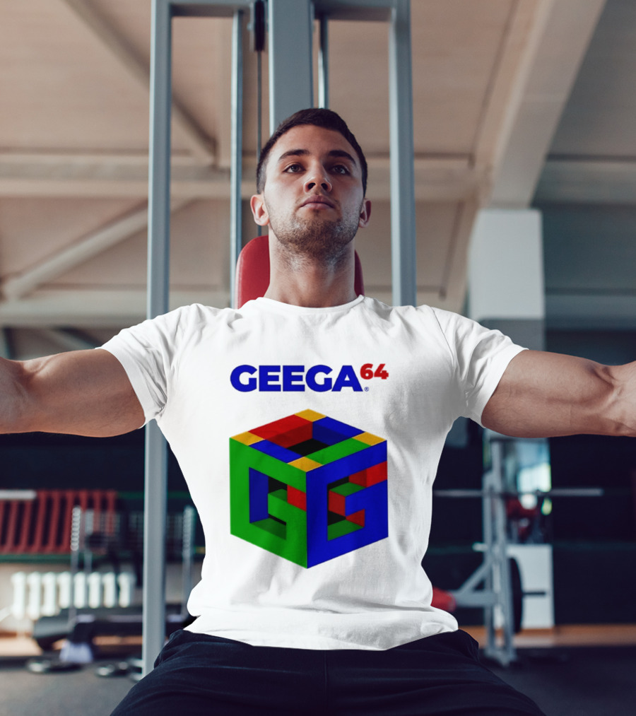 Geega 64 Cube Illusion Design T-Shirt