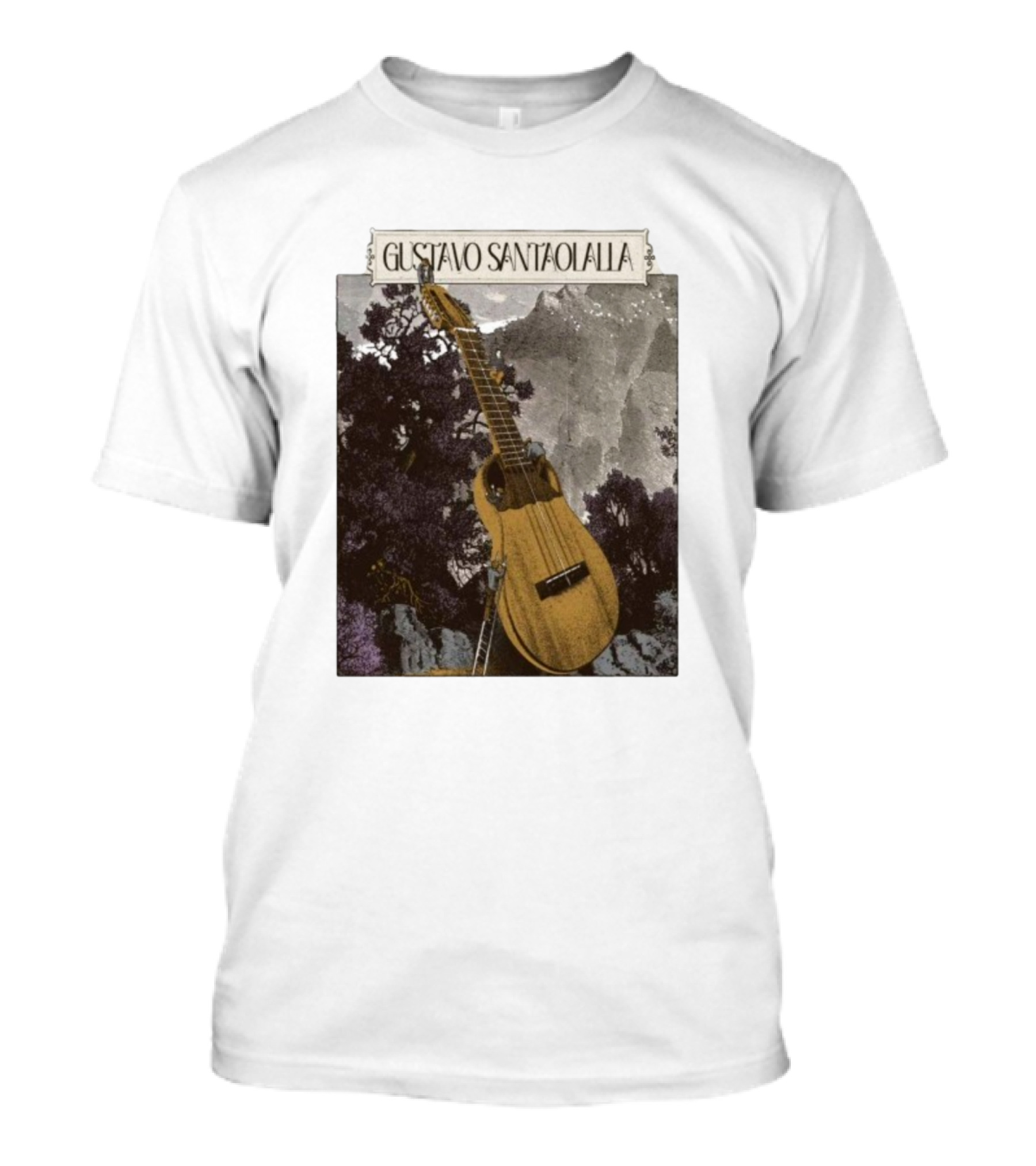 Gustavo Santaolalla Guitar Tour 2025 Artwork T-Shirt