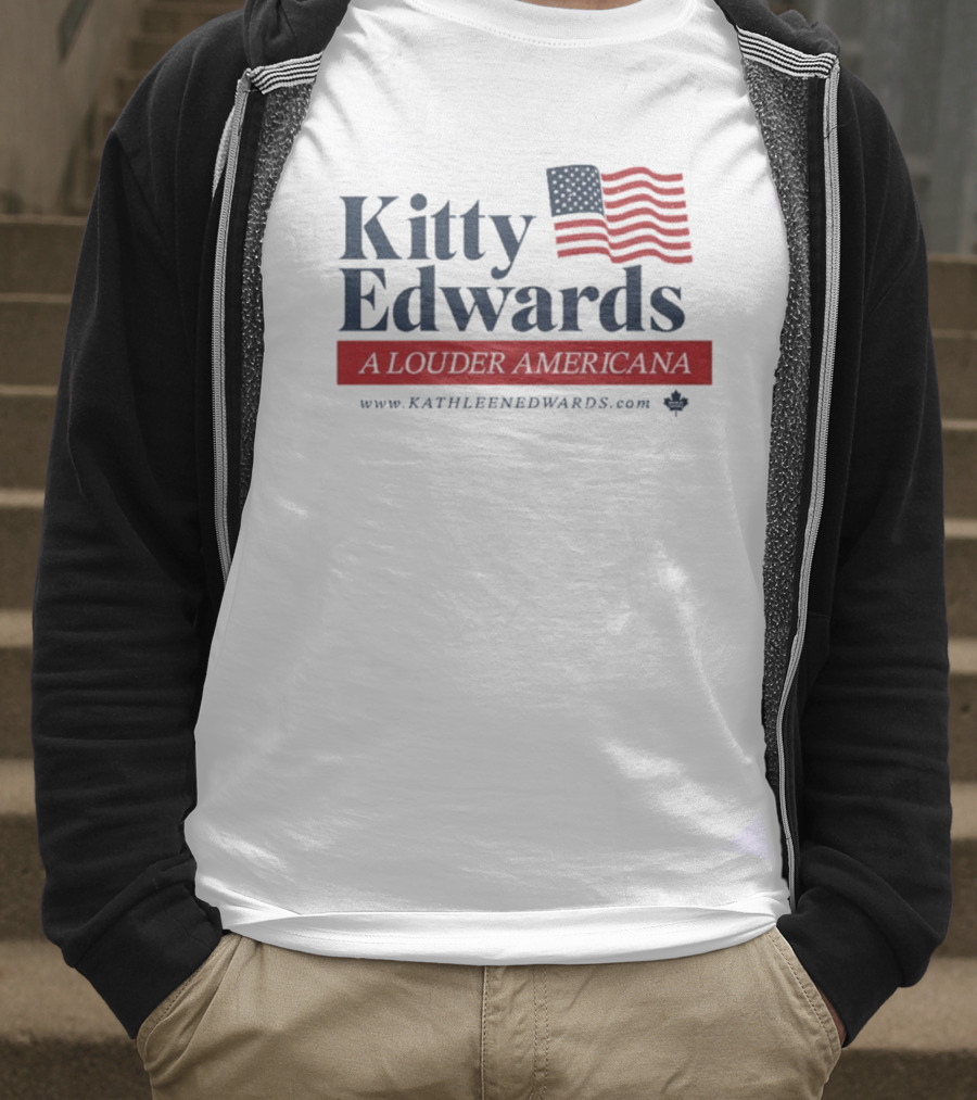 Kitty Edwards Louder Americana Flag Kathleen Edwards T-Shirt