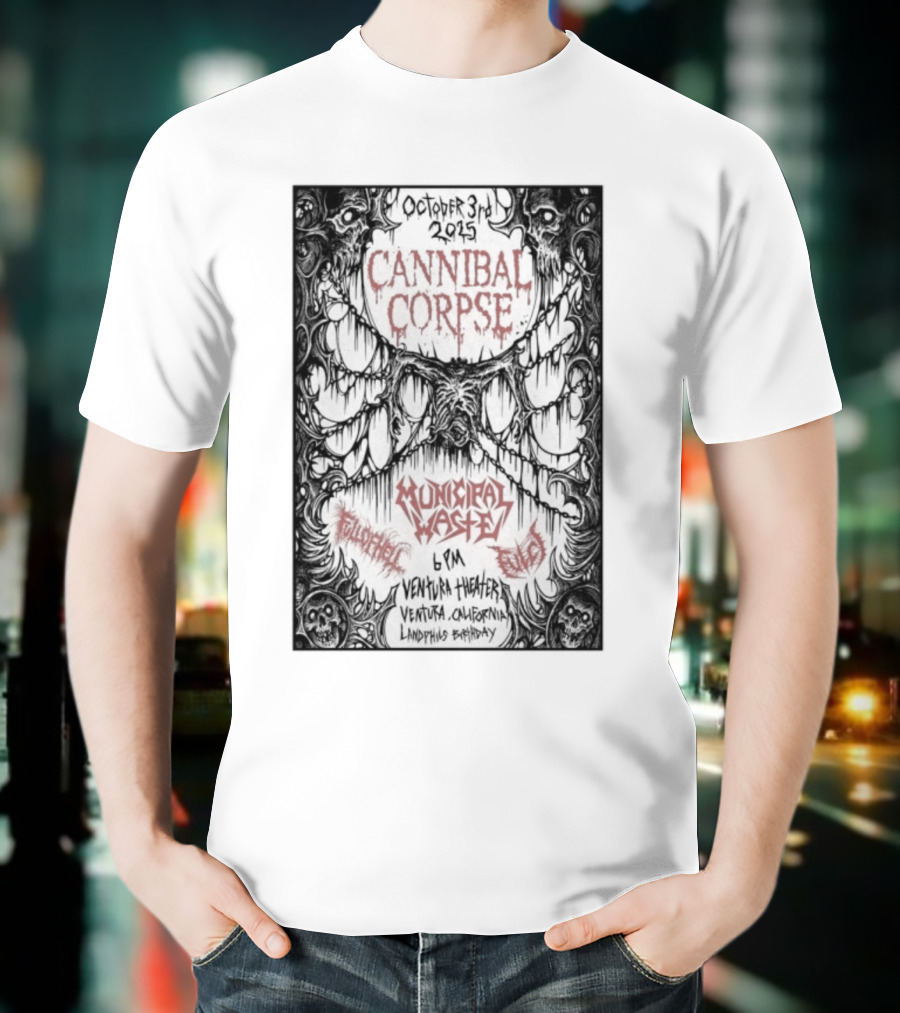 Municipal Waste Live Ventura California October 3 2025 T-Shirt