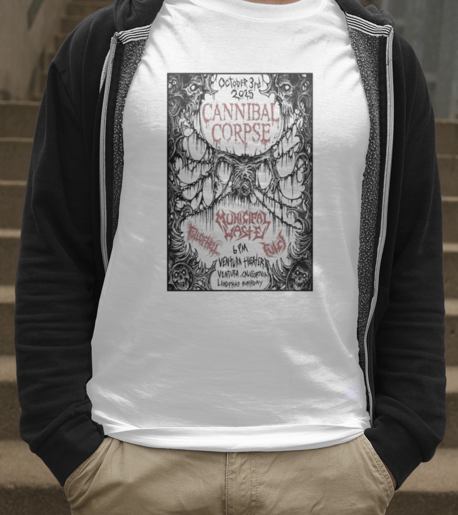 Municipal Waste Live Ventura California October 3 2025 T-Shirt