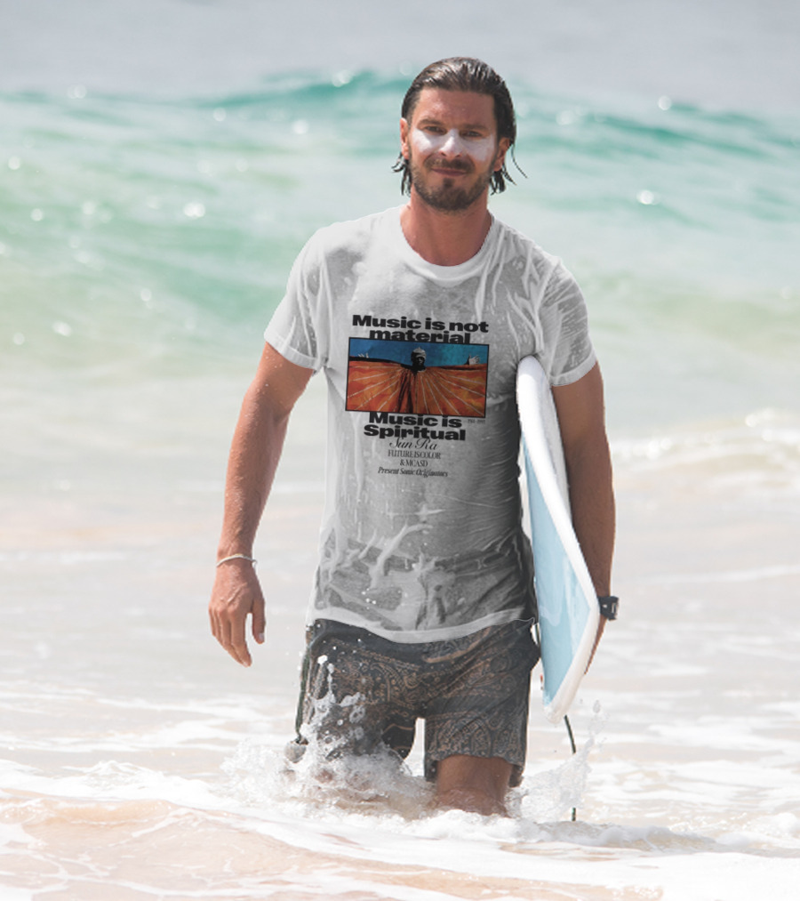 Sun Ra Music Is Not Material Music Is Spiritual Future Is Color MCASD Present Sonic Originators T-Shirt