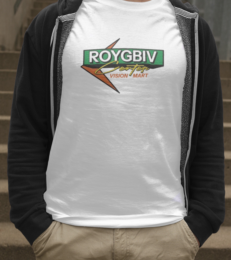 ROYGBIV Center Vision Mart Star Logo Retro Style T-Shirt