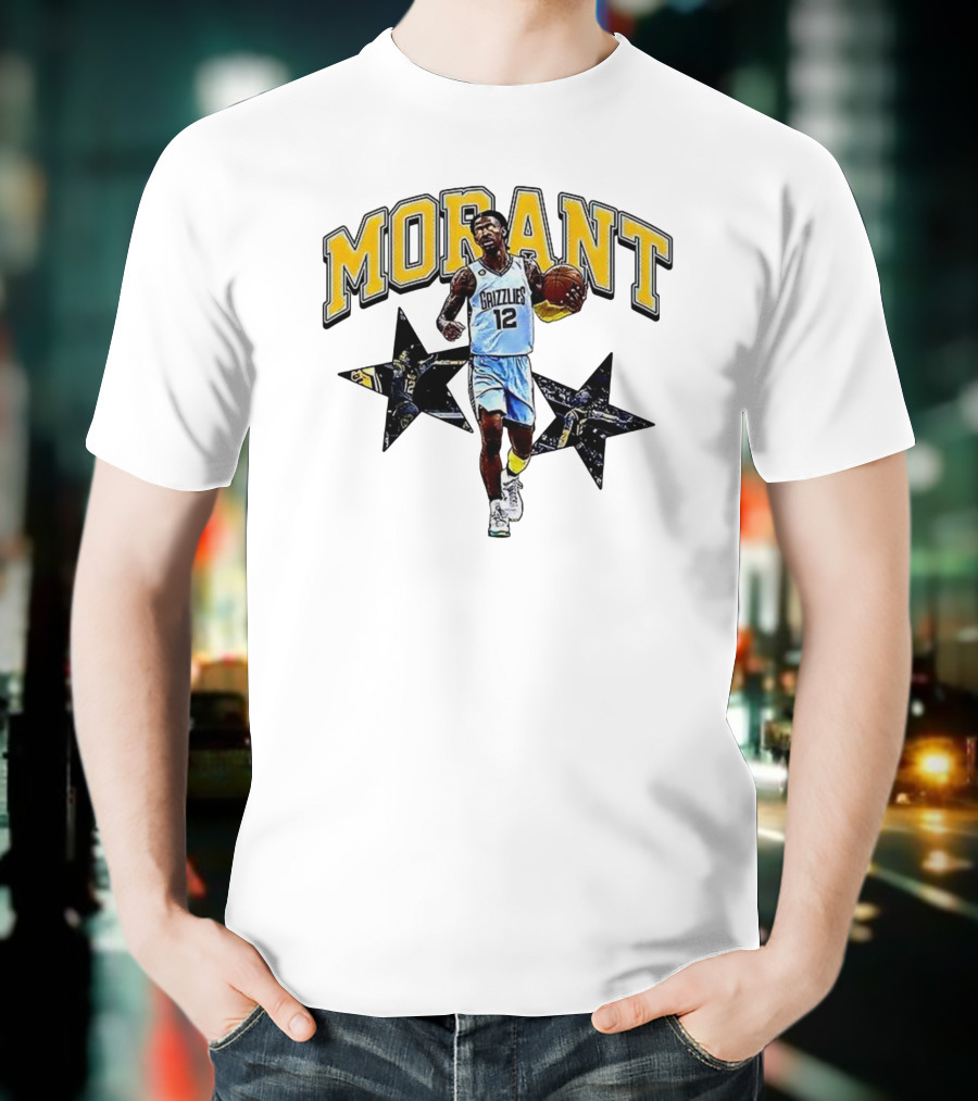Morant Grizzlies Number 12 NBA Basketball Star T-Shirt