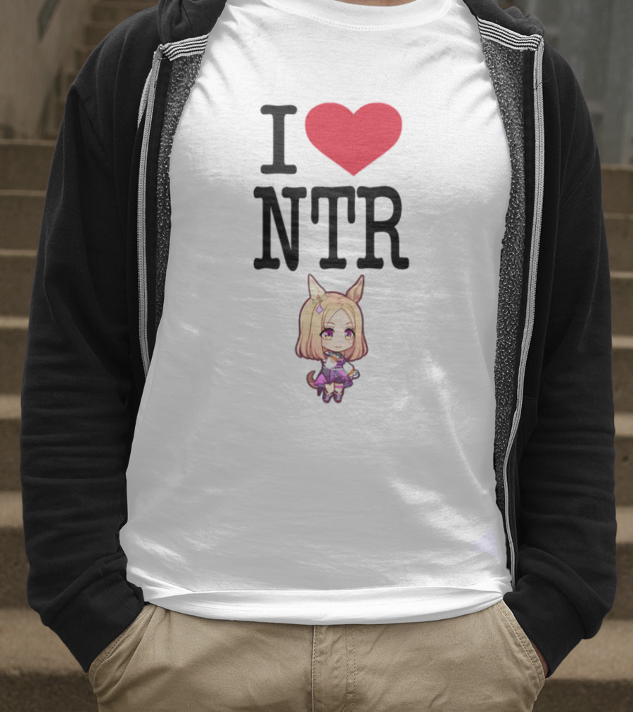 I Love NTR Uma Musume Cute Anime Girl Character T-Shirt
