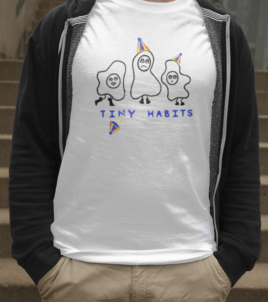 Tiny Habits Party Egg Trio With Rainbow Hats T-Shirt