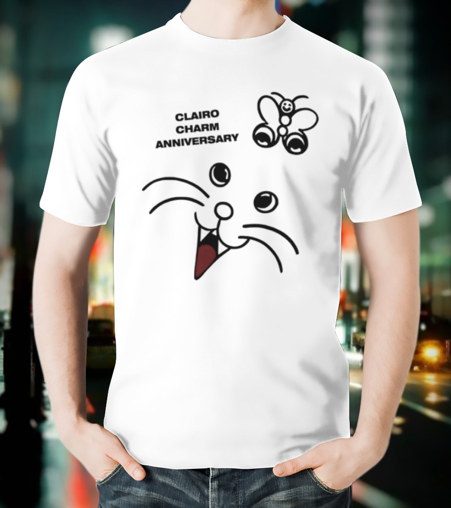 Clairo Charm Anniversary 2025 Red Heart Doodle Design T-Shirt