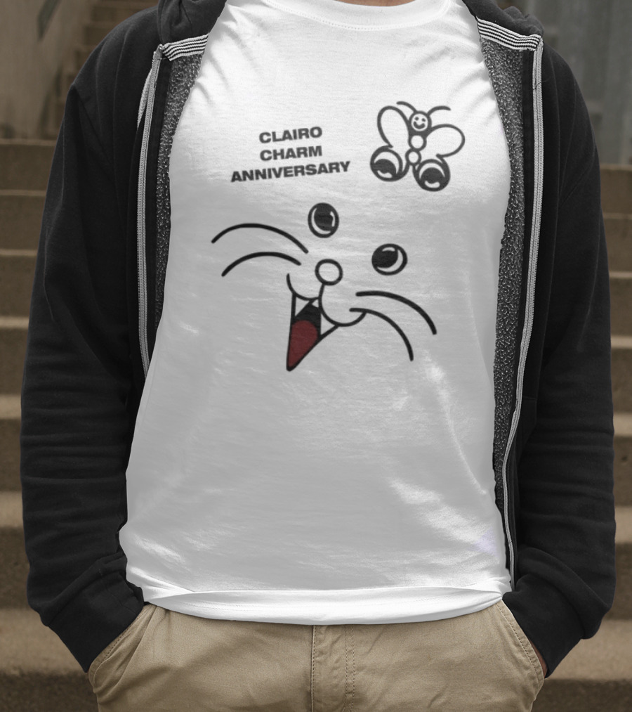 Clairo Charm Anniversary 2025 Red Heart Doodle Design T-Shirt