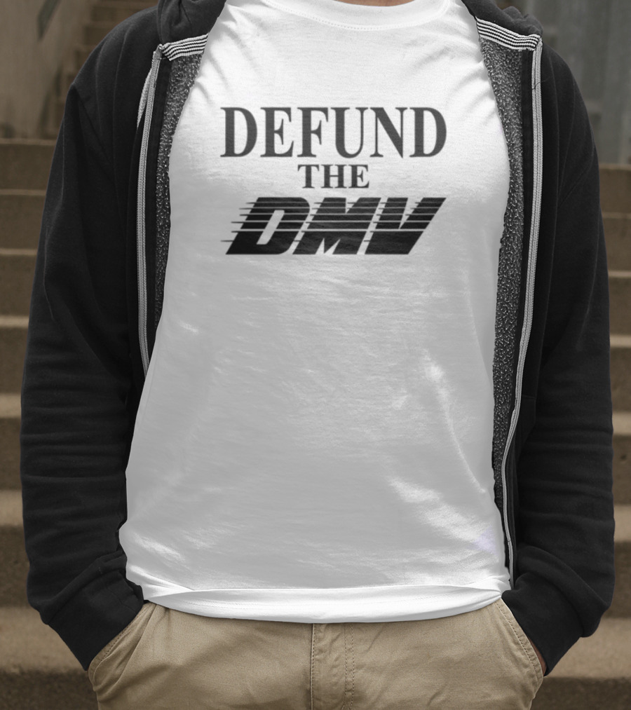 Defund The DMV Racer Vintage Look Retro Style T-Shirt