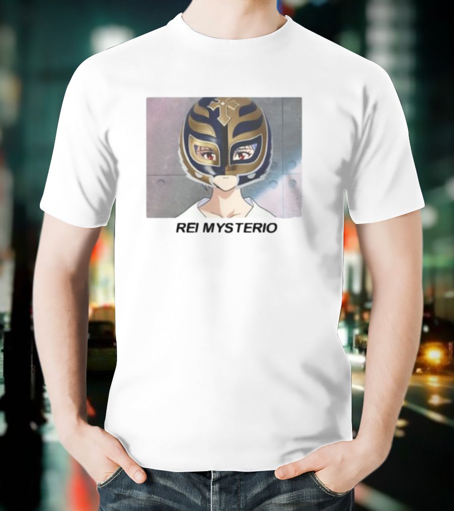 Goofyahhtees Rei Mysterio Anime Mask Fusion T-Shirt