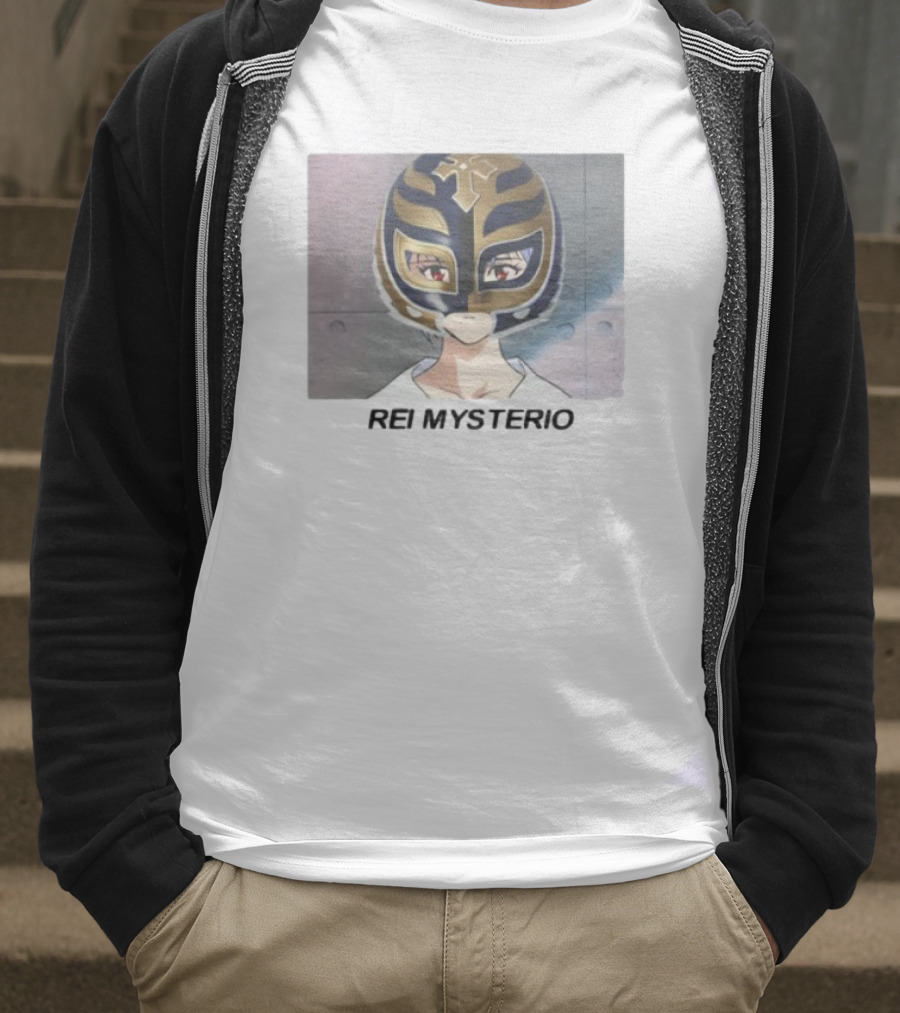 Goofyahhtees Rei Mysterio Anime Mask Fusion T-Shirt